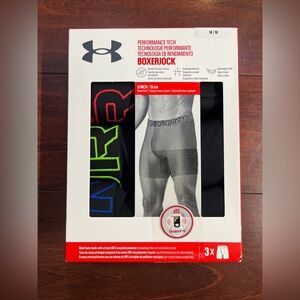 SEALED 3-Pack Under Armour Tech Boxer Brief Mens Medium 6 Inch New UUSHJ823 961